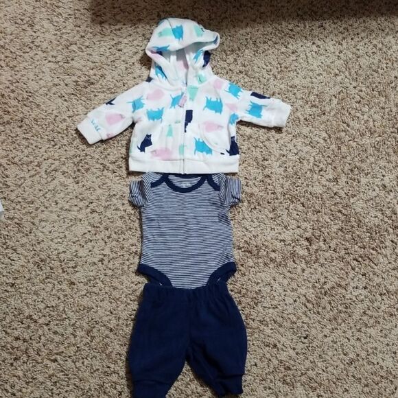 Baby 3-Piece Hoodie Set - Picture 1 of 5